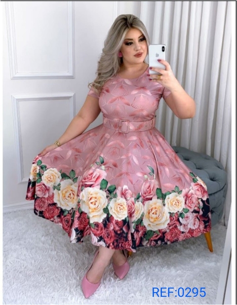 Vestido Godê Estampado