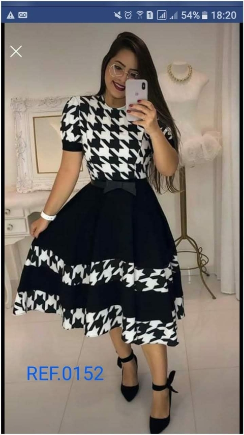Vestido Godê Estampado