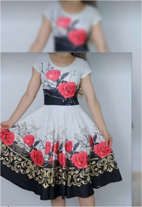 Vestido Godê Estampado