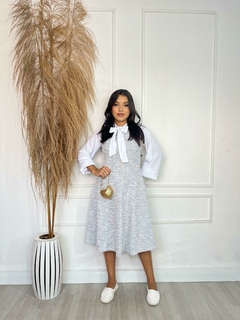 Vestido Midi no Tweed