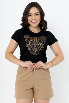 T-Shirt Onça Dourada