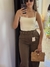 Calça alfaiataria pantalona com cinto - comprar online