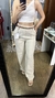 Calça linho com cinto