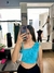 cropped azul claro babado na internet