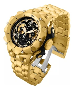 Relógio Invicta Reserve Venon Hybrid 27794 Fundo Preto Gold Dourado Preto - comprar online