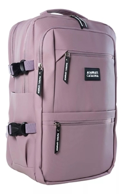 Mochila Travel Carryon Agarrate Catalina Cuero Ecologico - comprar online