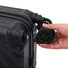 Valija de Cabina 20" Owen Rígida 55x35x20 Con Ruedas Extraibles y Candado TSA