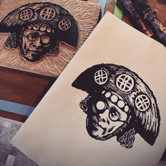 Xilogravura Lampião - comprar online