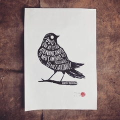 Xilogravura "Poeminho do Contra"