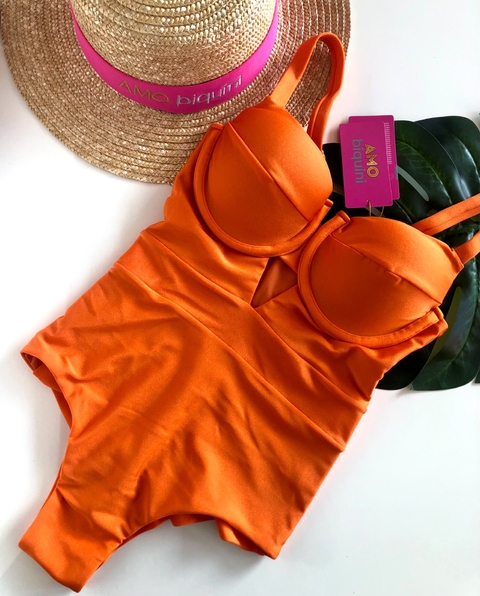 Maiô Safira super luxo (Laranja)