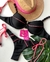 Biquini Havaí super luxo (preto/goiaba) - AMO BIQUÍNI BEACH WEAR