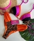 Biquini Nicolly super luxo (laranja/onça/pink) - comprar online