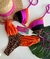 Biquini Nicolly super luxo (laranja/onça/pink)