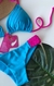 Biquini Cris super luxo (azul/pink) - AMO BIQUÍNI BEACH WEAR