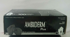 CAJA DE GUANTES NEGROS LÁTEX GRANDES