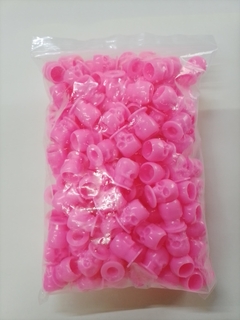 BOLSA DE CAPS 200 PZAS CALAVERA ROSA DE 1.8 X 1.4