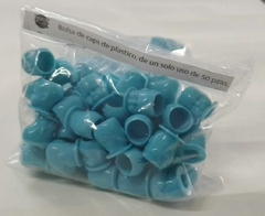 BOLSA DE CAPS DE 50 PZAS CABEZA DE BEBE COLOR AZUL 1.5 X 1.2