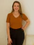 Blusa Curta Modal Gola V Vênus - Laleju Store
