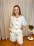 Conjunto Manu bermuda e blusa com detalhe botões