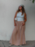 Vestido Zoe longo com regata canelada - loja online