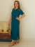 Vestido Midi Viscose Texturizada Betina