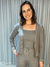 Conjunto Três Peças Lãzinha Canelada Cropped Fran - comprar online