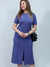 Vestido Midi com bolsos e fenda frontal Gabi - comprar online