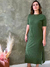 Vestido Midi Canelado Clara