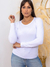 Blusa Básica Malha Manga Longa - comprar online