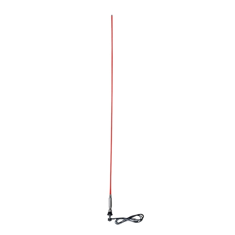 ANTENA UNIVERSAL FIBRA LATIGO C/RESORTE (2 MTS) ROJA