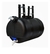 TANQUE AGUA 25 LTS.PLASTICO NEGRO C/JABONERA