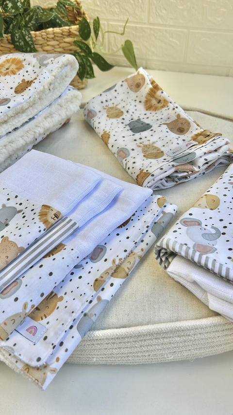 Kit Aconchego - 7 Peças | Safári Dots - comprar online