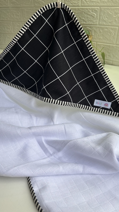 Toalha Fralda Baby - P&B