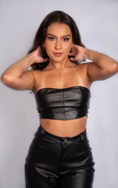 Cropped de Couro