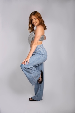 Calça Wide Leg Ana Luiza na internet
