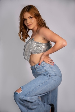 Calça Wide Leg Ana Luiza - comprar online