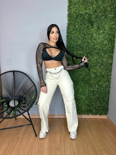 Calça Cargo Bege