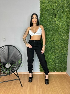Calça Preta Cargo
