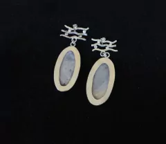 Kyoto brincos de Prata com Jaspe - comprar online