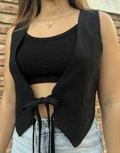 Chaleco Corto forrado con Tiras!!! Tendencia !! - tienda online
