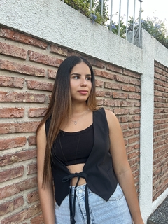Chaleco Corto forrado con Tiras!!! Tendencia !! en internet