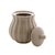 Açucareiro de Porcelana Pétala Cinza Matt 10,5cm x 8,5 cm