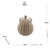 Açucareiro de Porcelana Pétala Cinza Matt 10,5cm x 8,5 cm - comprar online