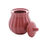 Açucareiro de Porcelana Pétala Vermelho Matt - 10,5cm x 8,5 cm