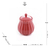 Açucareiro de Porcelana Pétala Vermelho Matt - 10,5cm x 8,5 cm - comprar online
