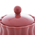 Açucareiro de Porcelana Pétala Vermelho Matt - 10,5cm x 8,5 cm na internet
