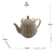 Bule de Chá de Porcelana Pétala Areia Matt 950ml - Ateliê Arte & Decor | CASA & DECORAÇÃO 