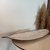 Centro de mesa em formato de folha Marrom - 58x21x2,5cm na internet