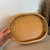 Imagem do Bandeja oval em MDF com detalhes em Bambu e sisal - 32,5x23x4,5cm