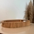 Bandeja oval em MDF com detalhes em Bambu e sisal - 32,5x23x4,5cm - comprar online